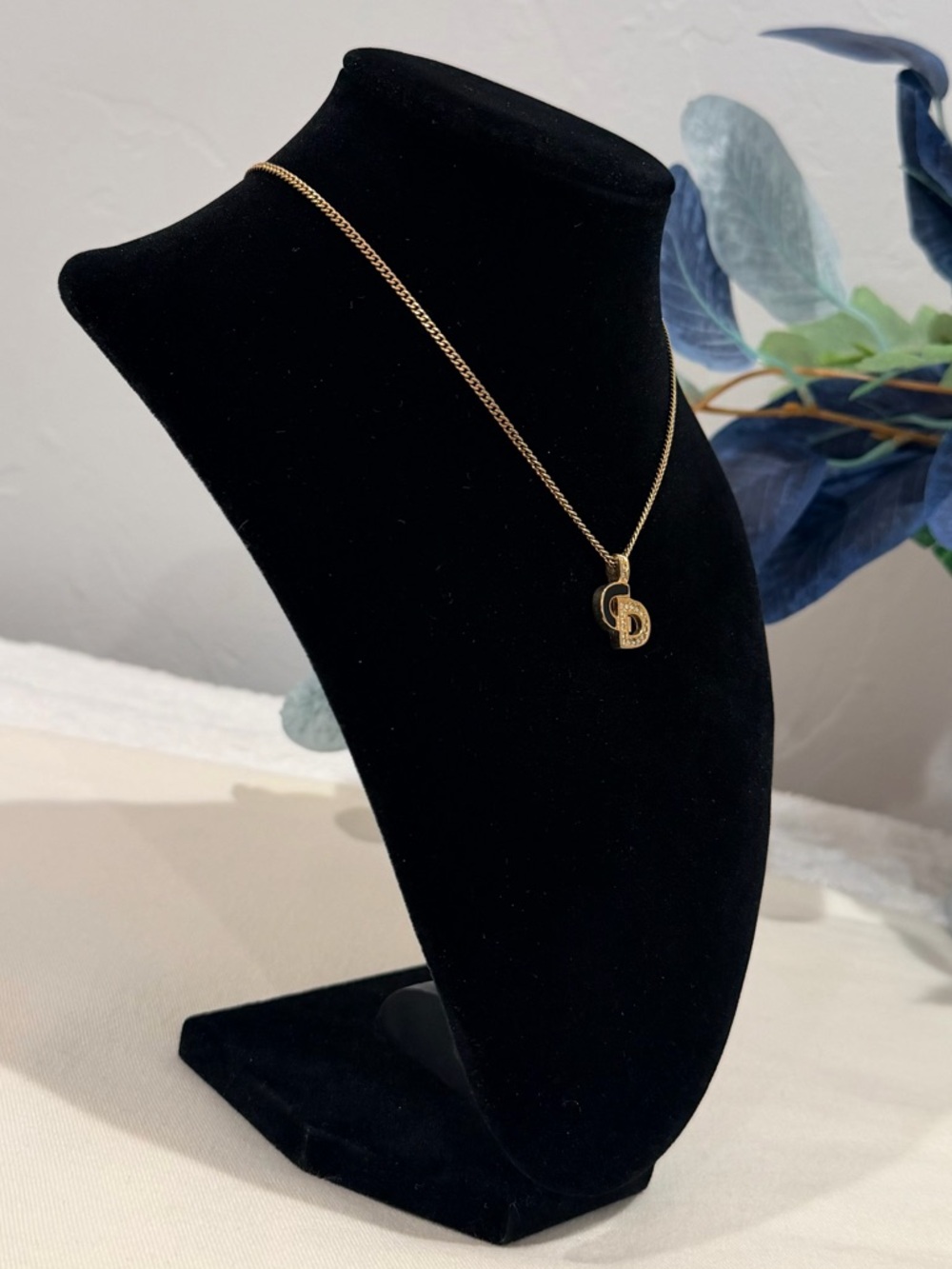 Christian Dior CD Enamel & Crystal Necklace - Picture 6 of 11